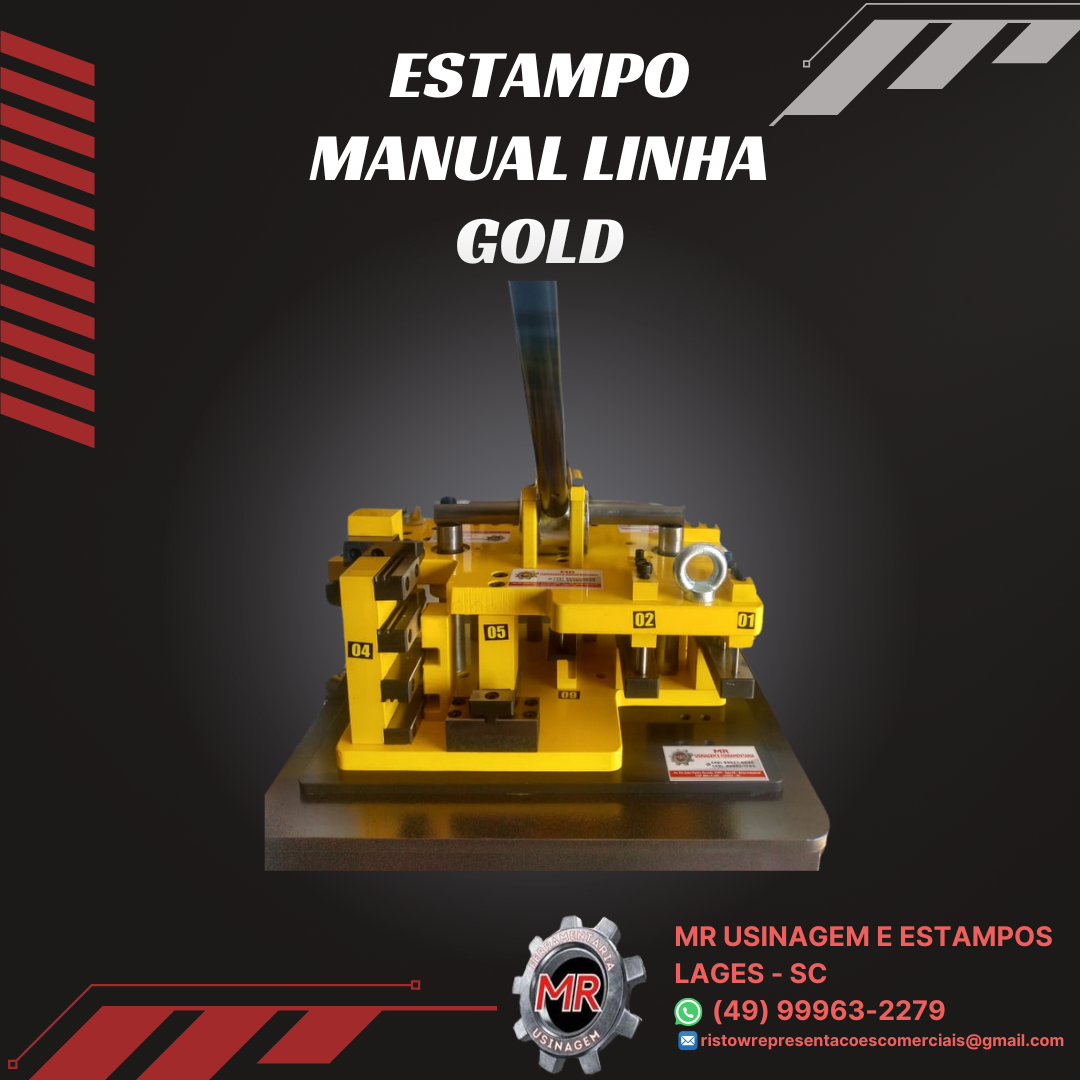 Estampo Manual Linha Gold III, IV e Slim