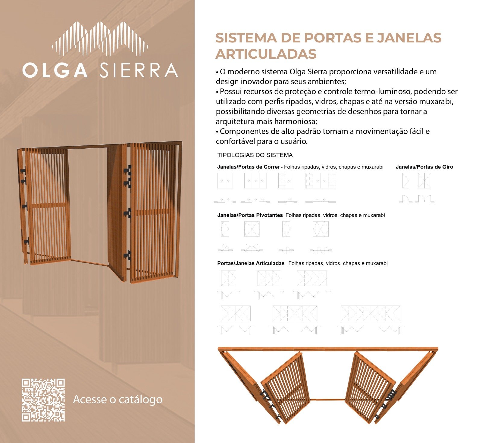 Sistema de Portas e Janelas Articuladas Olga Sierra