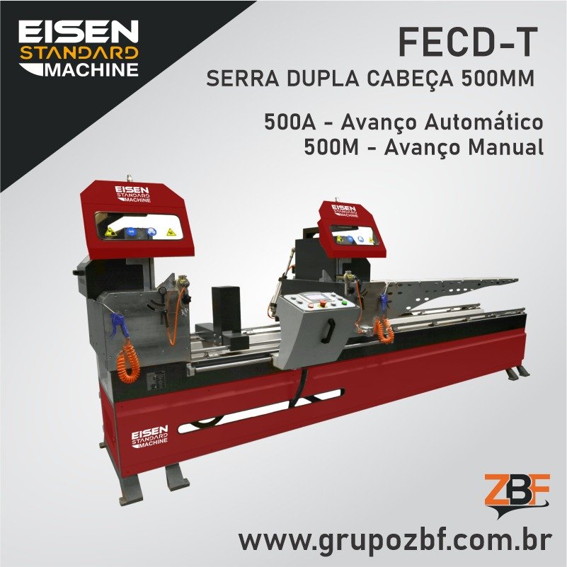 Serra Dupla Cabeça FECD-T – Serra Ø 500mm